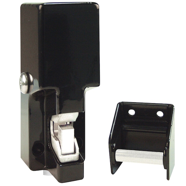 Gate Lock, Black, Fail Locked Monitored, 12/24 VDC, 2000lb